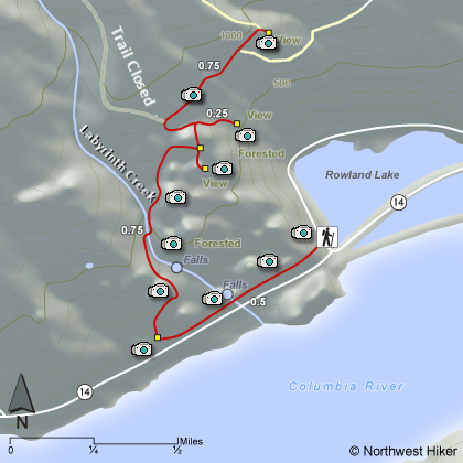 Labyrinth Hike map